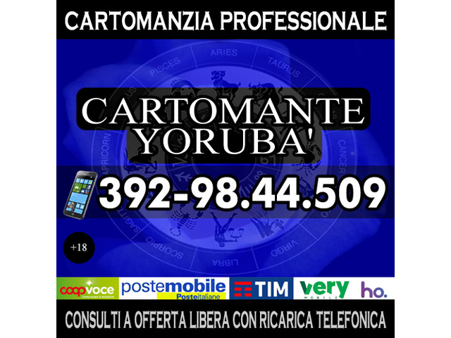 Consulti telefonici con offerta libera ricarica telefonica - il Cartomante Yorubà