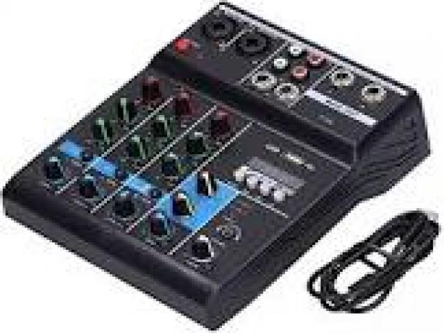 Telefonia - accessori - Beltel - muslady mini mixer musicale 6 canali