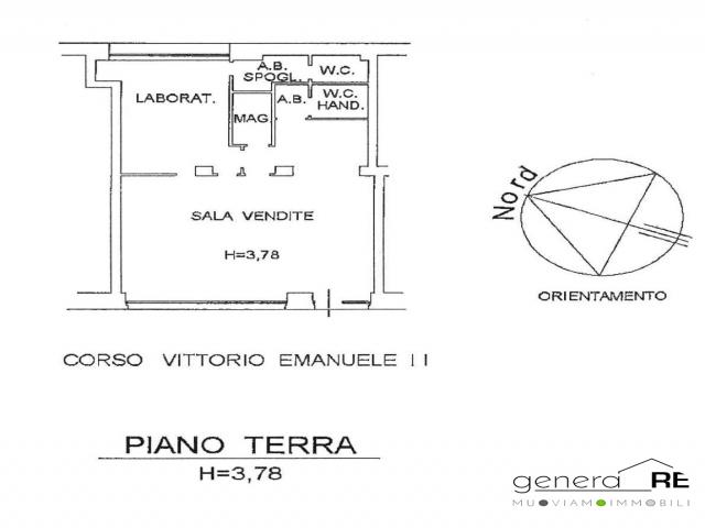 Case - Vendesi due locali commerciali corso vittorio emanuele ii