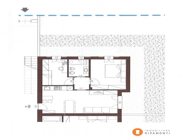 Case - Trilocale con giardino in vendita a oggiono.