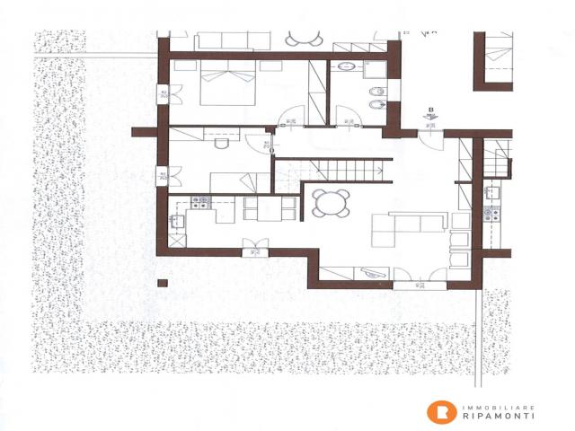 Case - Trilocale con giardino in vendita a oggiono