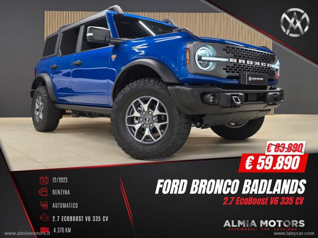 Auto - Ford bronco 2.7 ecoboost v6 335cv badlands