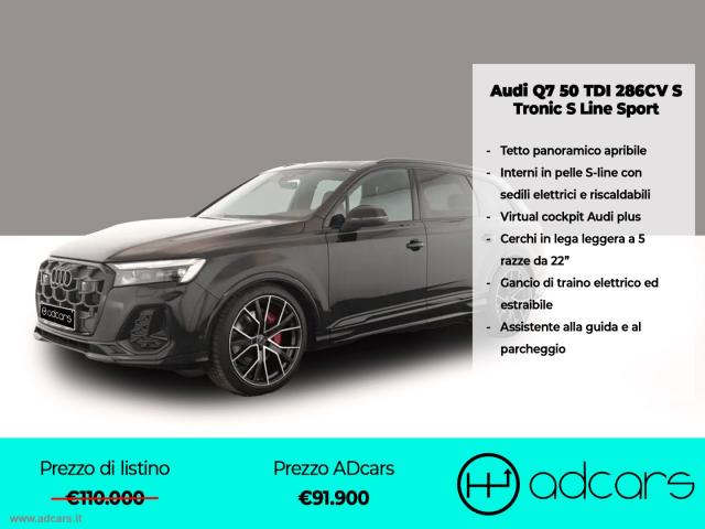 Audi q7 50 tdi quattro 286cv s tronic s line sport