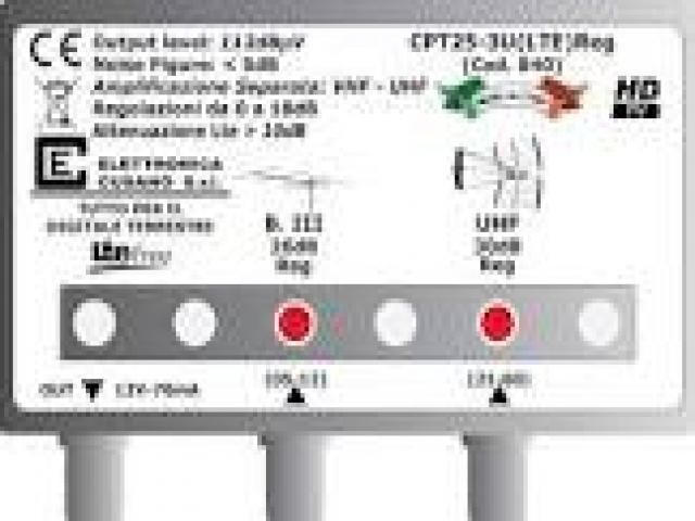 Telefonia - accessori - Beltel - labgear amplificatore antenna tv da palo ultimo tipo